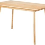 Amazon Basics FSC Certified Solid Wood Kitchen Dining Table, 47 Inch