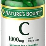 Nature’s Bounty Vitamin C + Rose Hips, Immune Support, 1000mg, Coated Caplets, 100 Ct