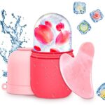 AURUZA Ice Face Roller and Gua Sha Set, Ice Roller for Face & Eye Puffiness Relief Beauty Facial Rollers Mold Icing Ice Pack Self Skin Care Tools for Brighten Lubricate Shrink Pores