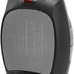 Amazon Basics 1500W Ceramic Personal Heater with Adjustable Thermostat, Black